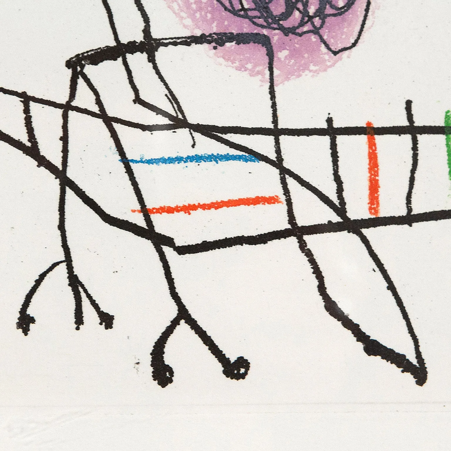 JOAN MIRO "DEMAND D'EMPOLI", ETCHING, 1960