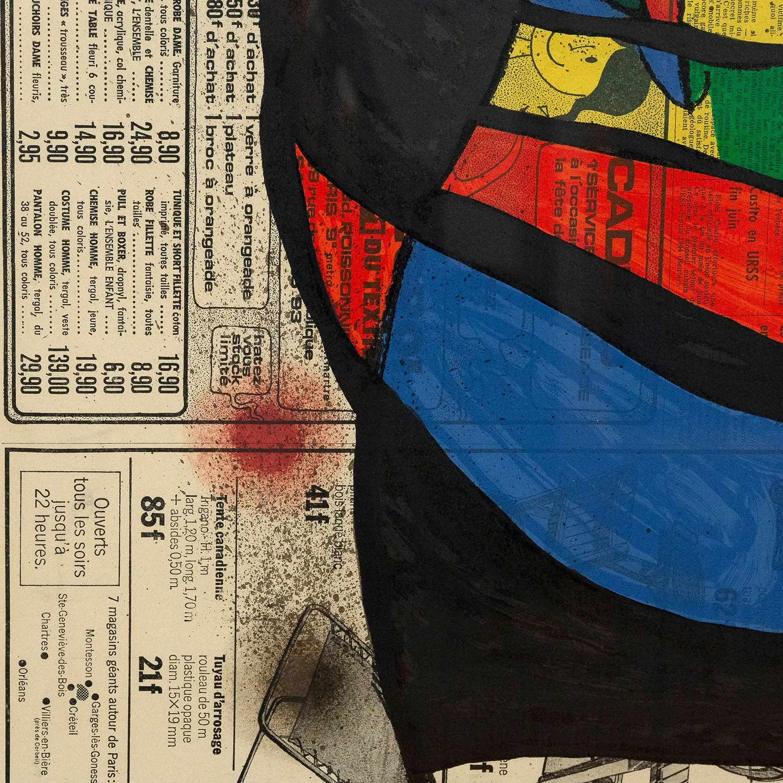 JOAN MIRO "LE JOURNAL" LITHOGRAPH, 1972
