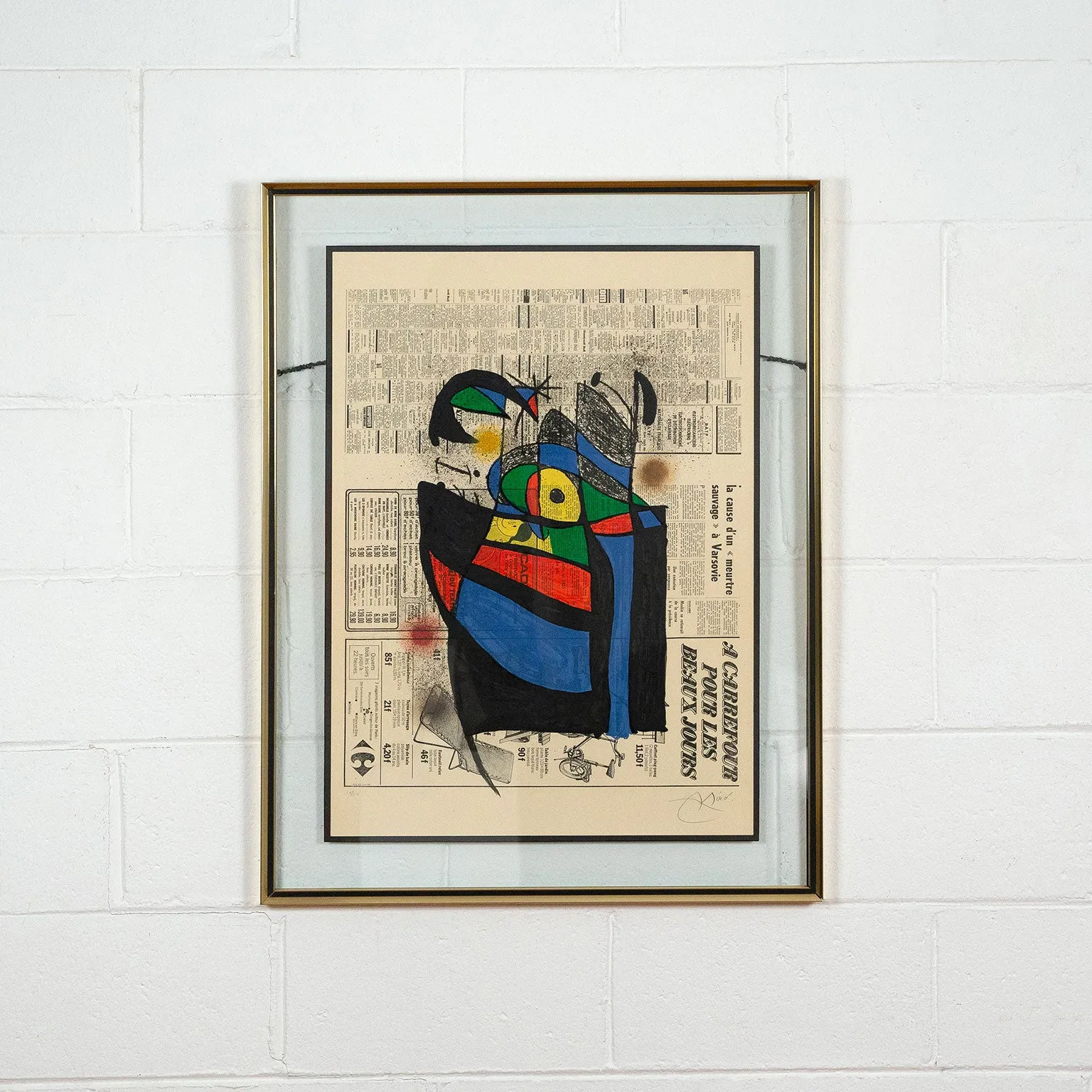 JOAN MIRO "LE JOURNAL" LITHOGRAPH, 1972