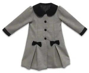 Joe-Ella Grey Fancy Pea Coat