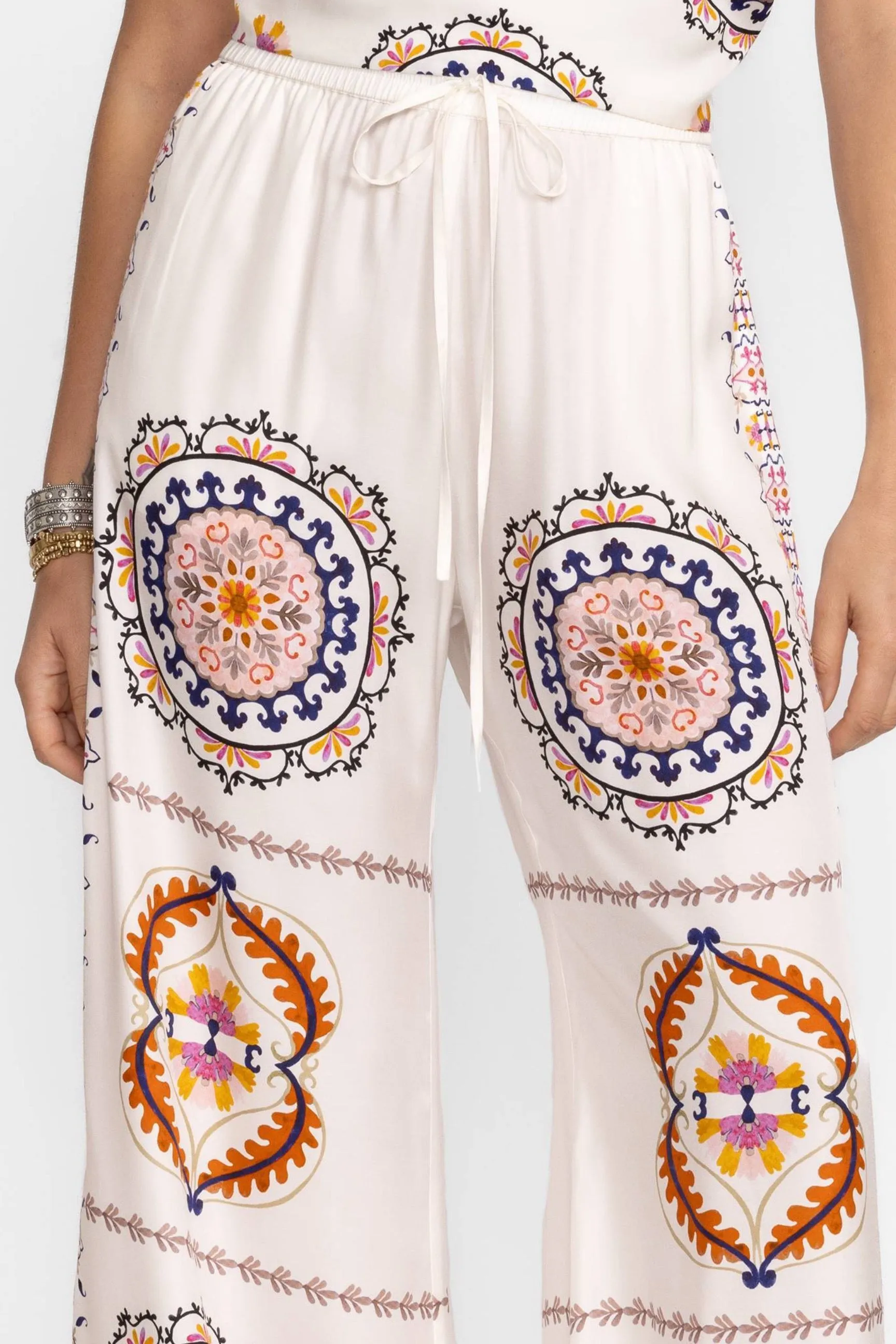 Johnny Was Jade White Horizons Easy Pants L65424