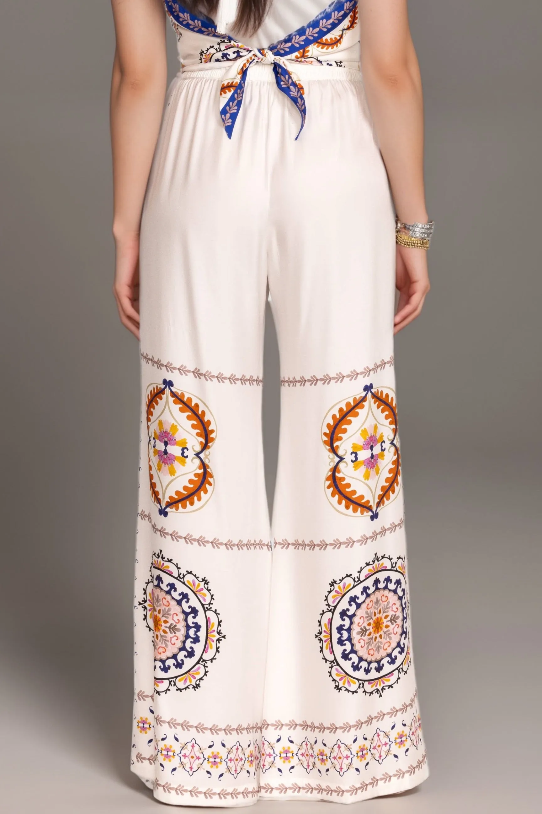 Johnny Was Jade White Horizons Easy Pants L65424