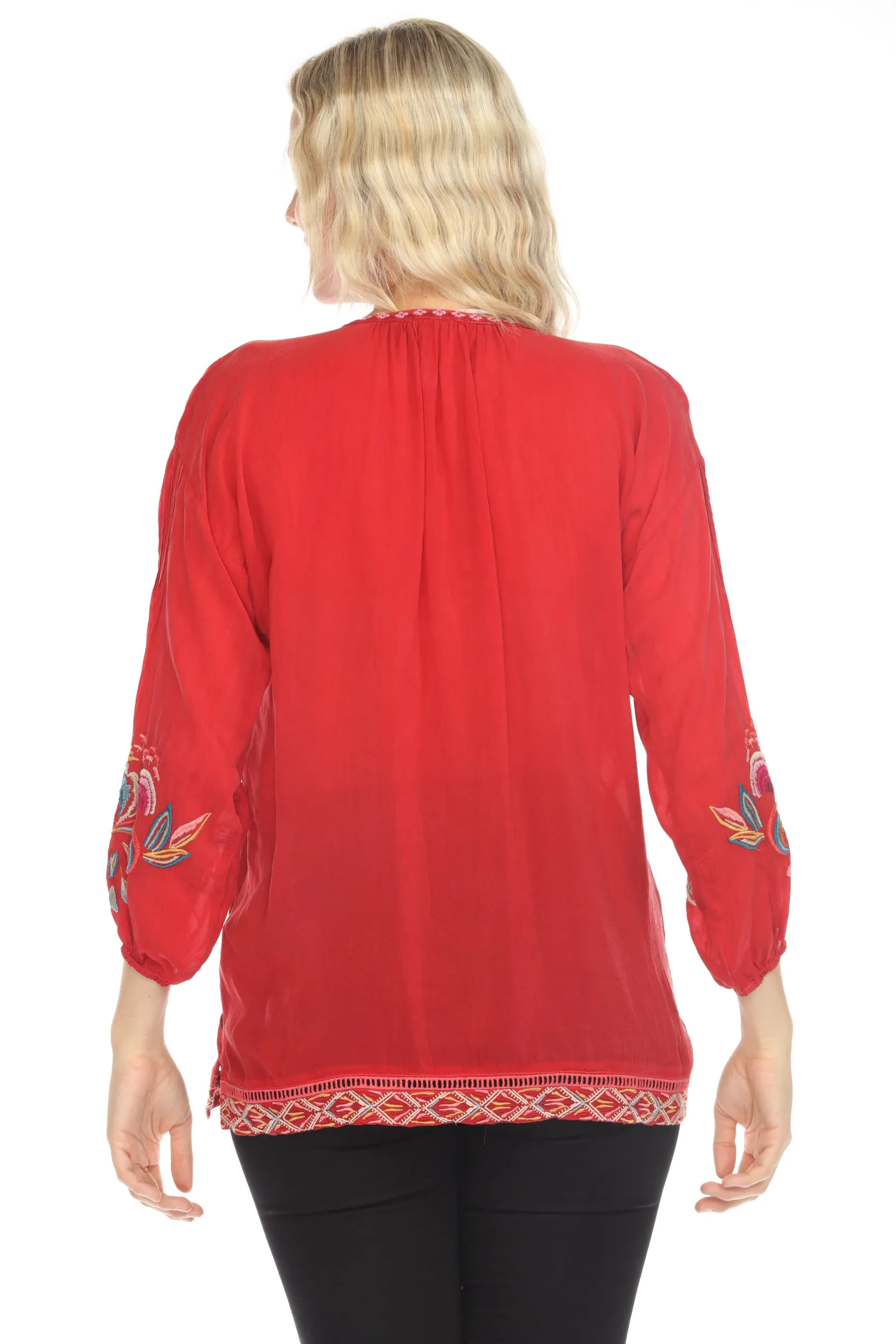 Johnny Was Zadonia Nemma Embroidered Blouse C10524-O