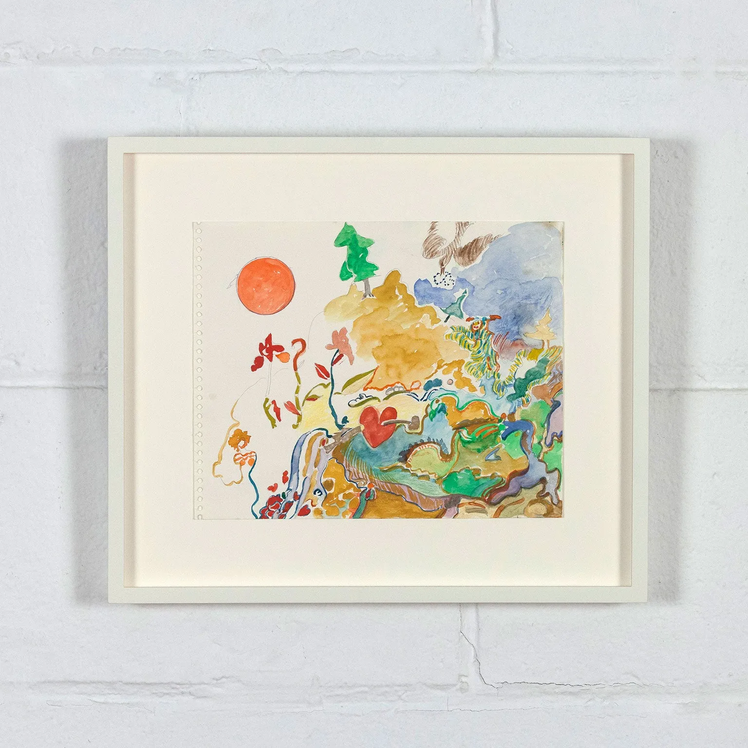 JOYCE WIELAND "MAGIC LANDSCAPE" DRAWING
