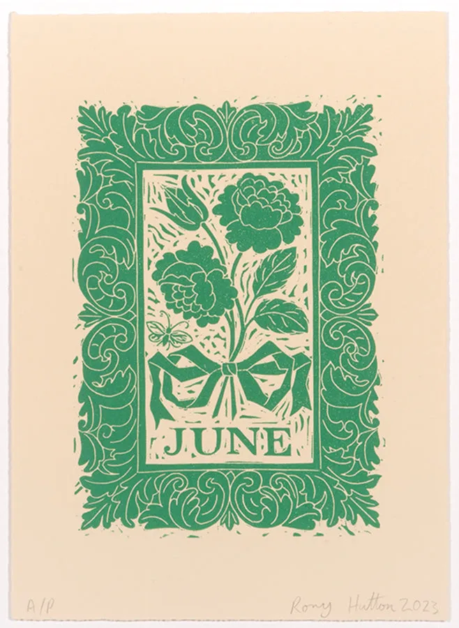 June, from Months of the Year, Green