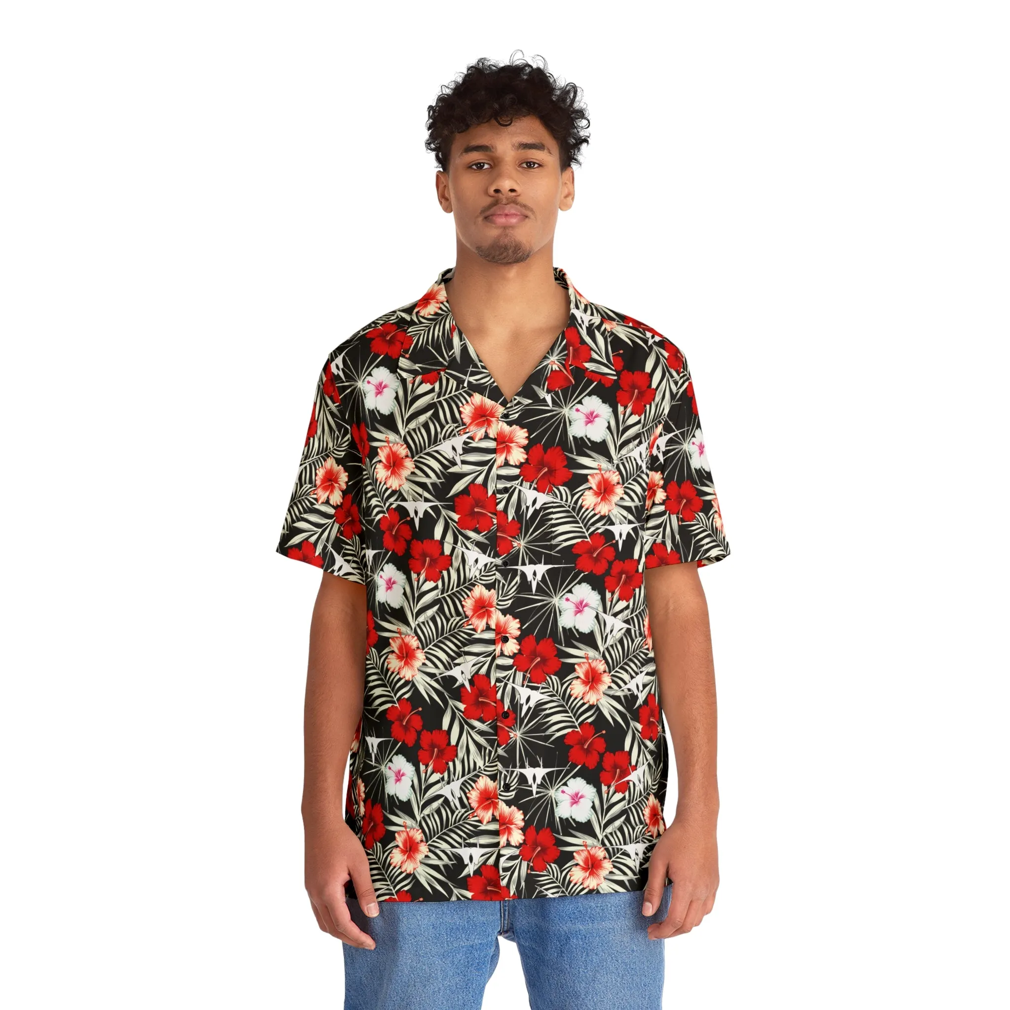 JUST THE JET 131st Fighter Squadron Men's Hawaiian Shirt TDY FOR ORDERS!