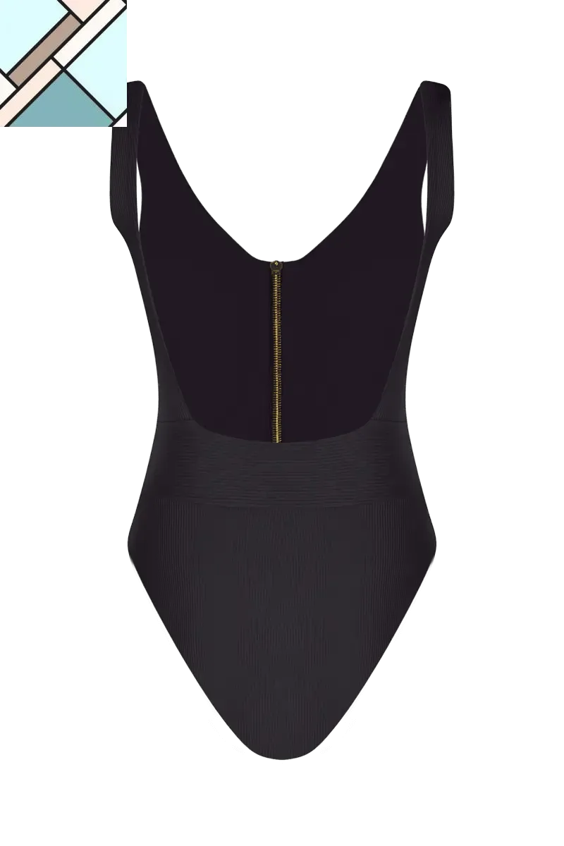 Kiara Zipper One Piece Swimsuit