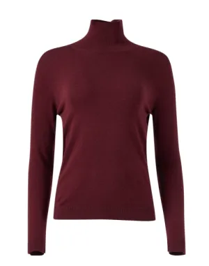 Kiku Burgundy Knit Top