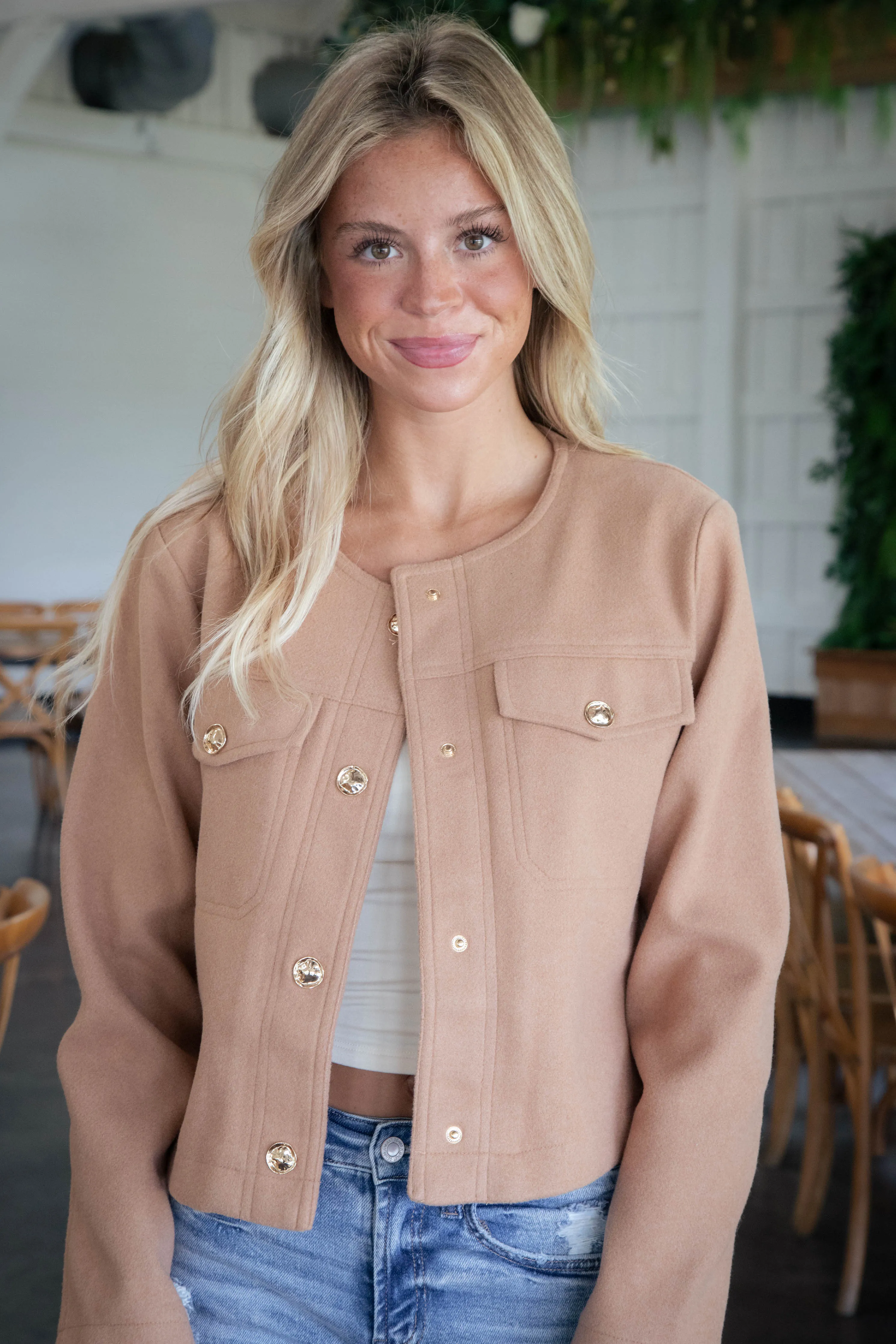 Kori Structured Jacket, Camel
