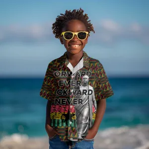 Kwame Nkrumah Ghana Kid Hawaiian Shirt Kente Pattern African TS04