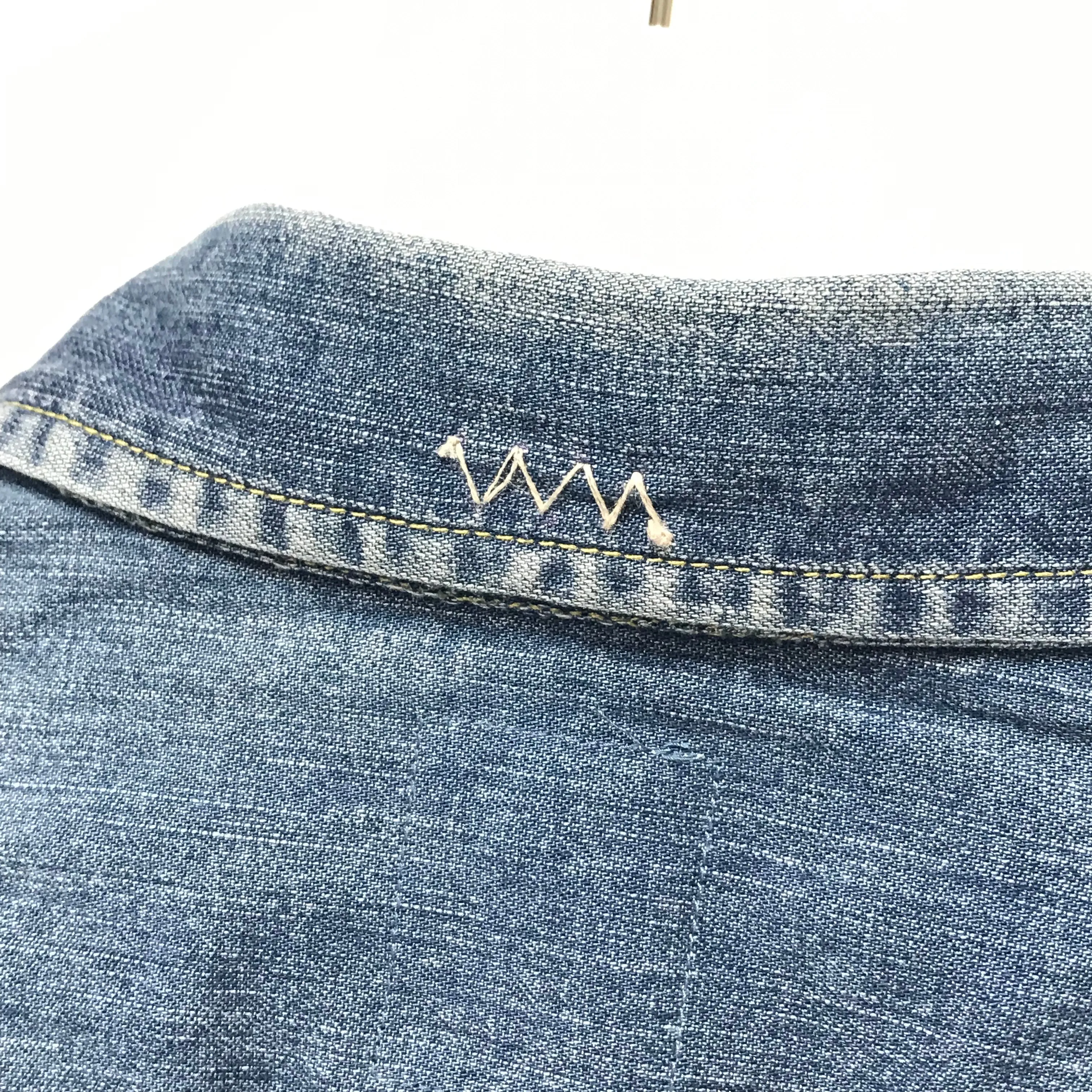 [L] Visvim 19SS SS HANDYMAN SHIRT DAMAGED Shirt L/S Indigo