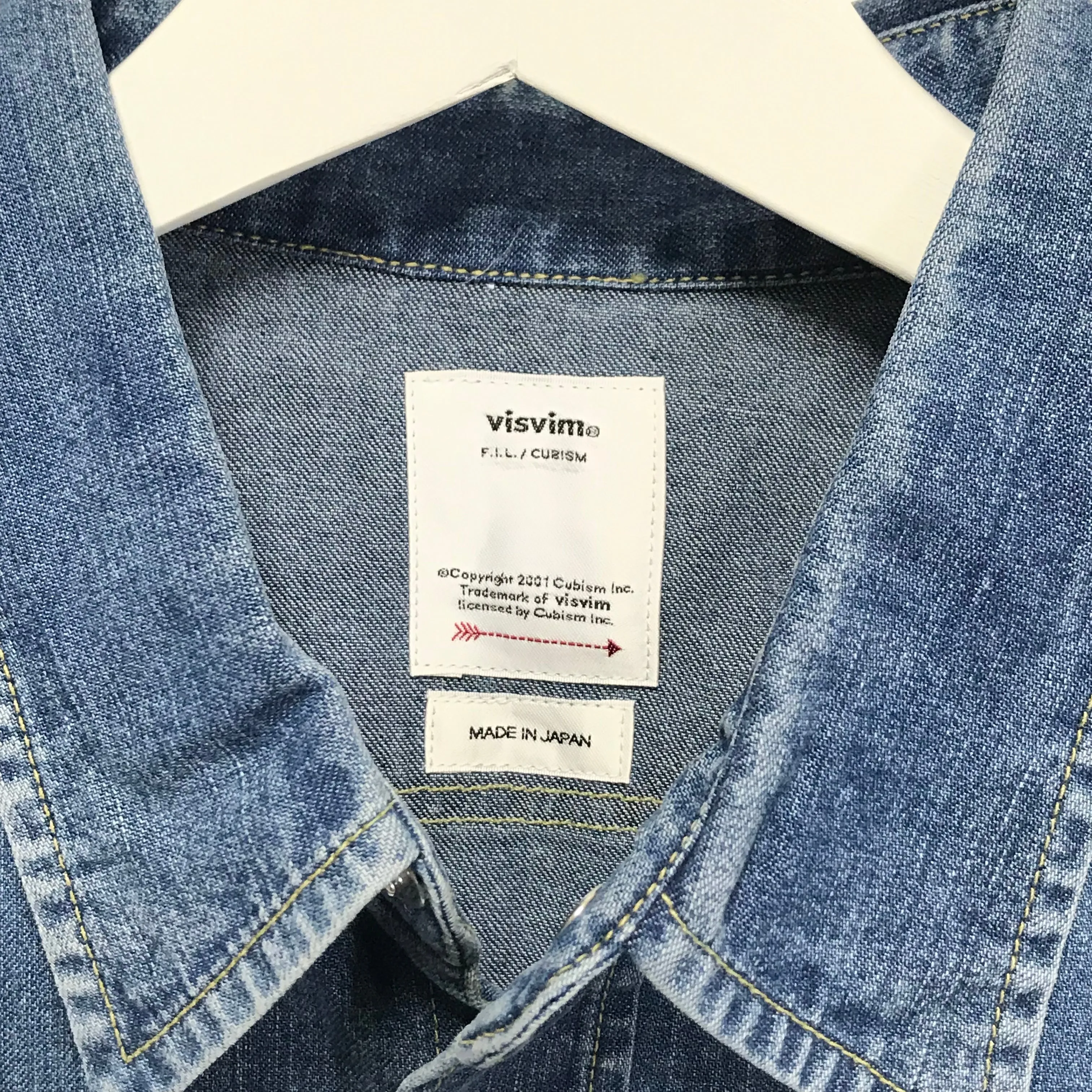 [L] Visvim 19SS SS HANDYMAN SHIRT DAMAGED Shirt L/S Indigo