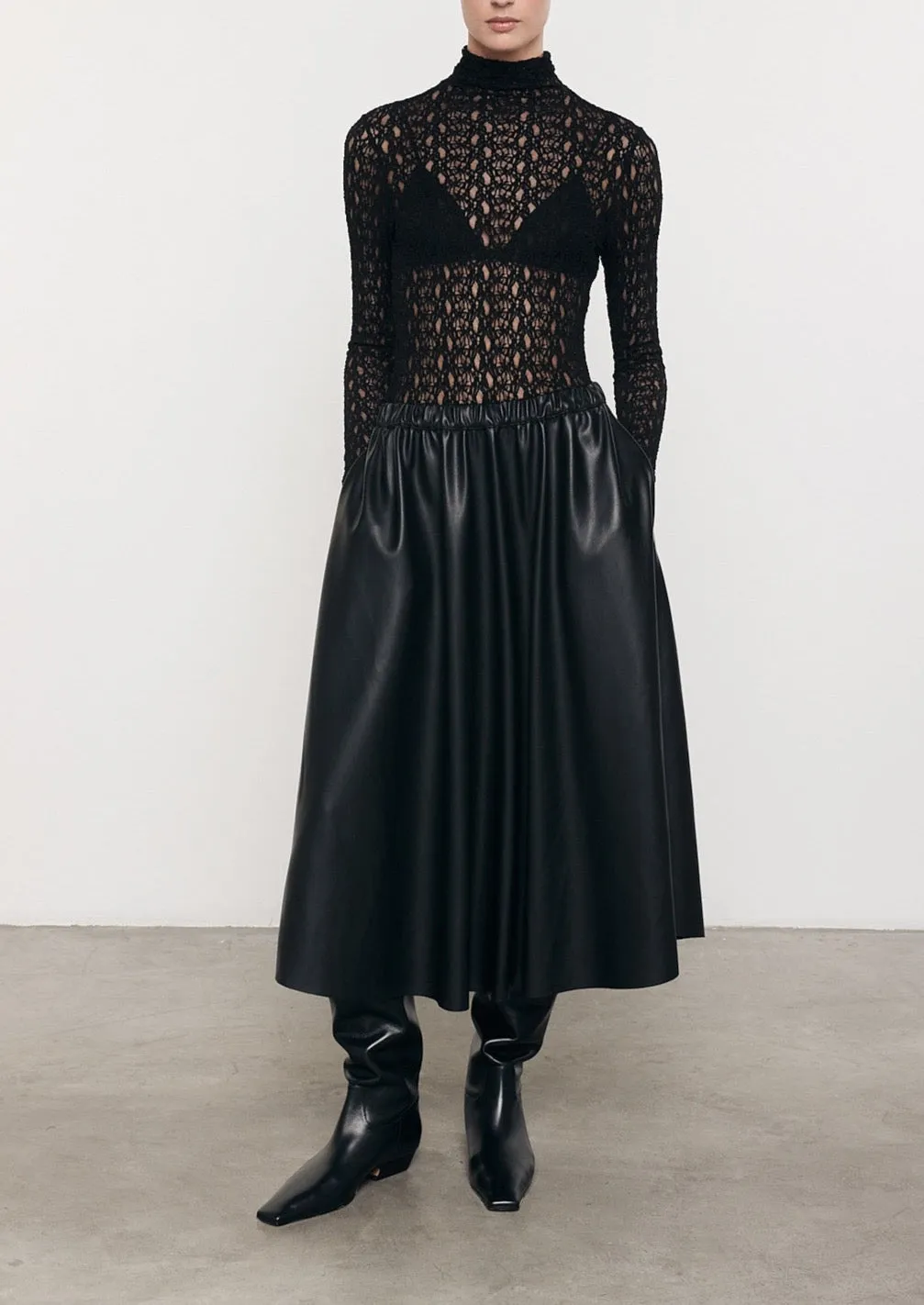 Lace L/S Turtleneck