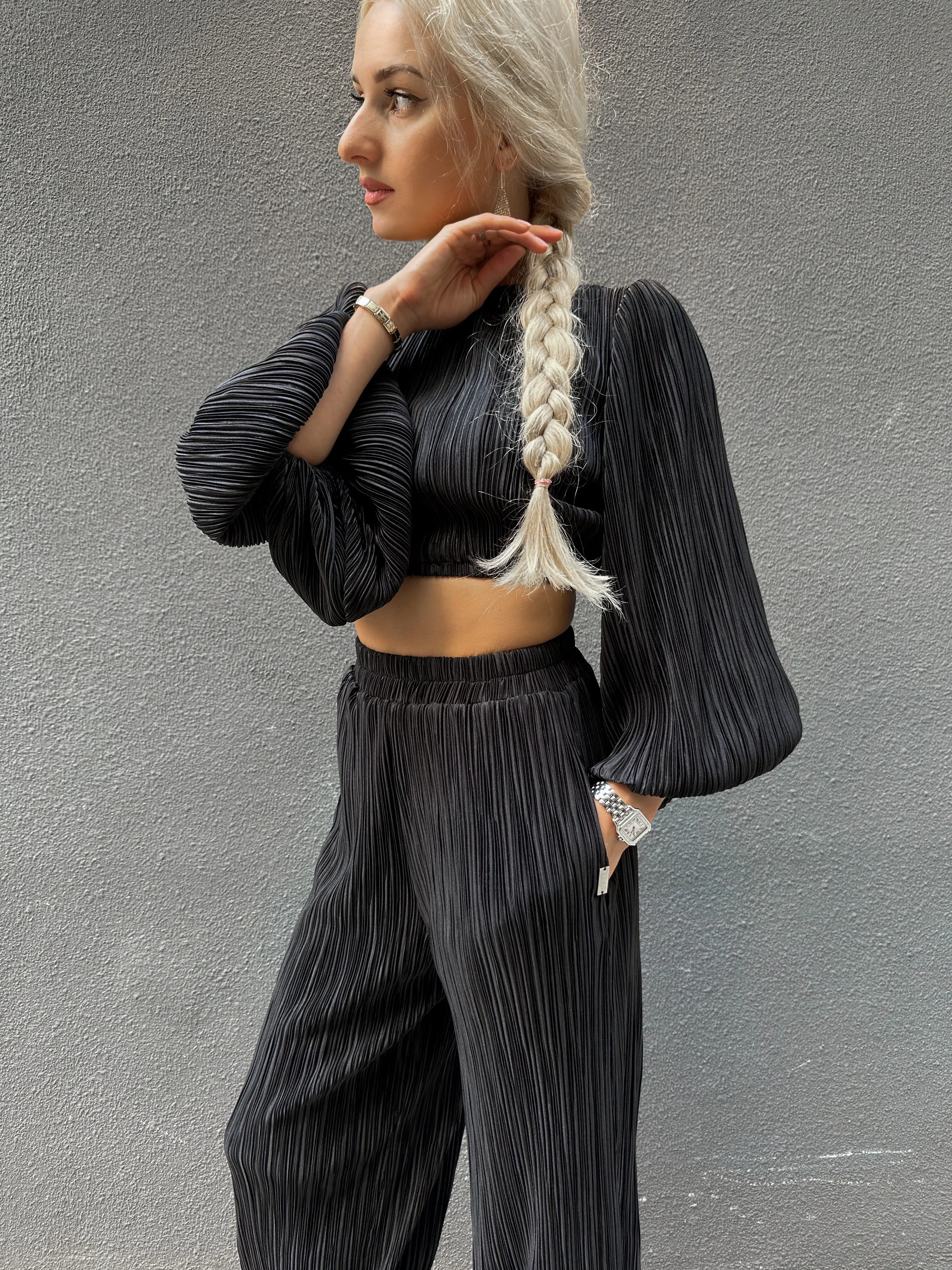 Ladies Pleated Ballroom Pants by Load