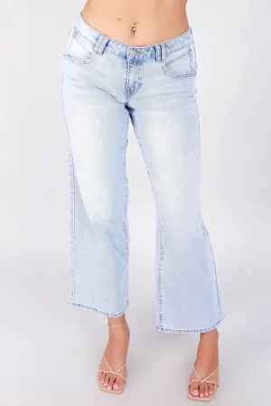LASTING IMPRESSION WIDE LEG JEANS