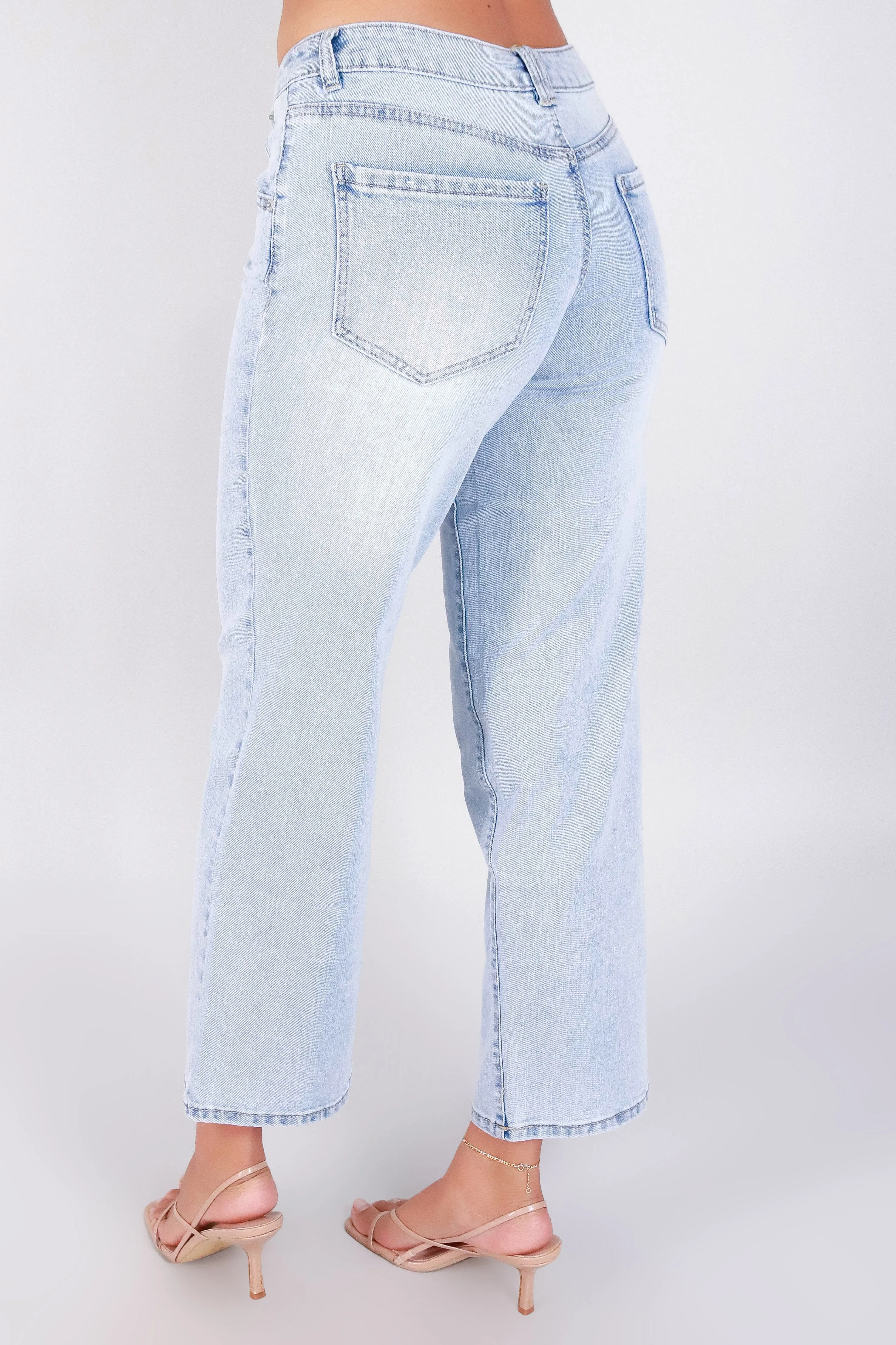 LASTING IMPRESSION WIDE LEG JEANS