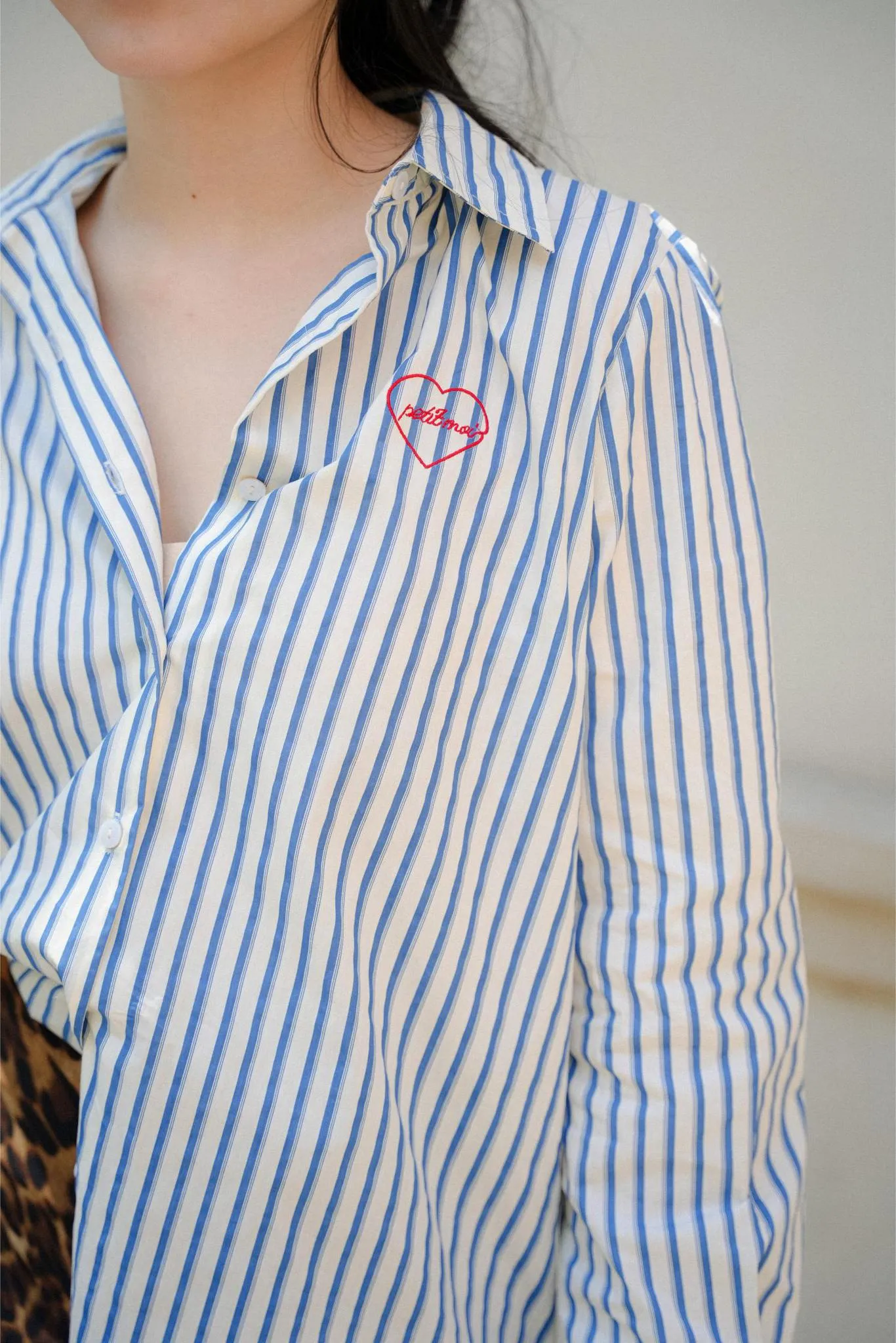 LE BOYFRIEND SHIRT IN BLUE STRIPES