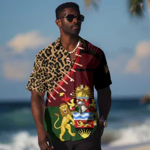 Leopard and Lion Malawi Hawaiian Shirt Unity and Freedom TS04