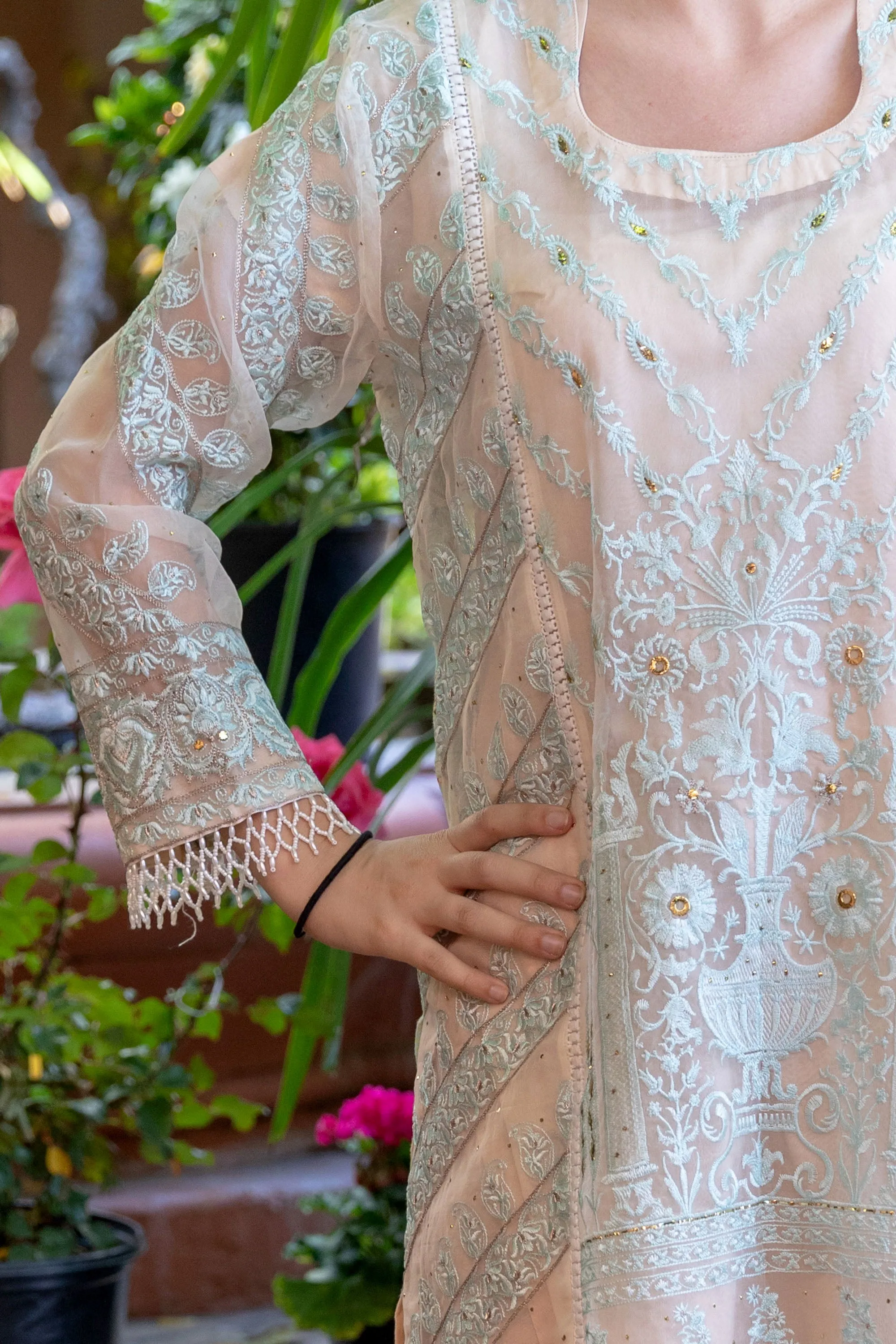Light Blue Suit Salwar Kameez - Gulahmed Eid Collection