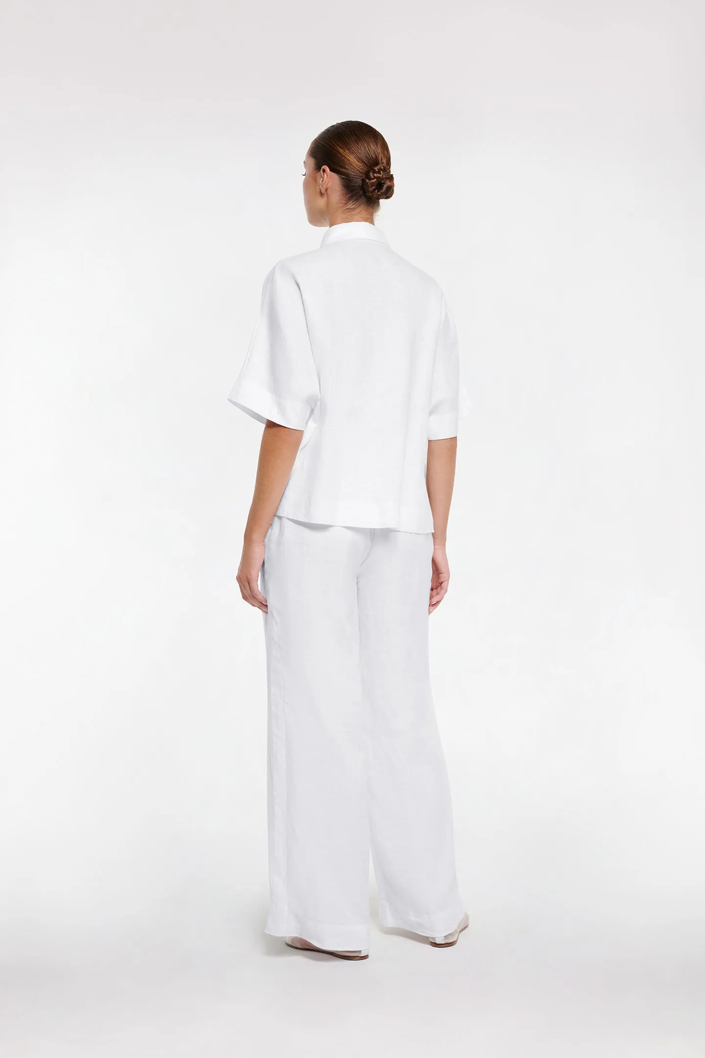 LINEN BOXY SHIRT