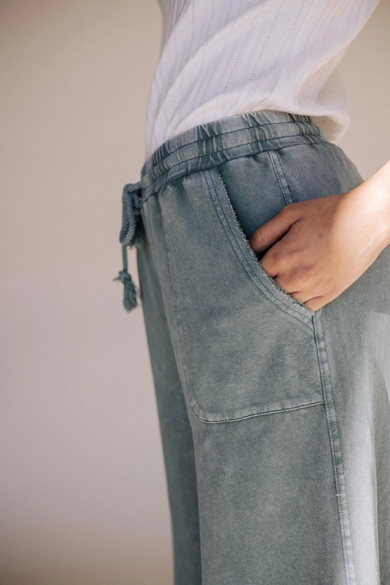 Lisa Pants in Teal Green