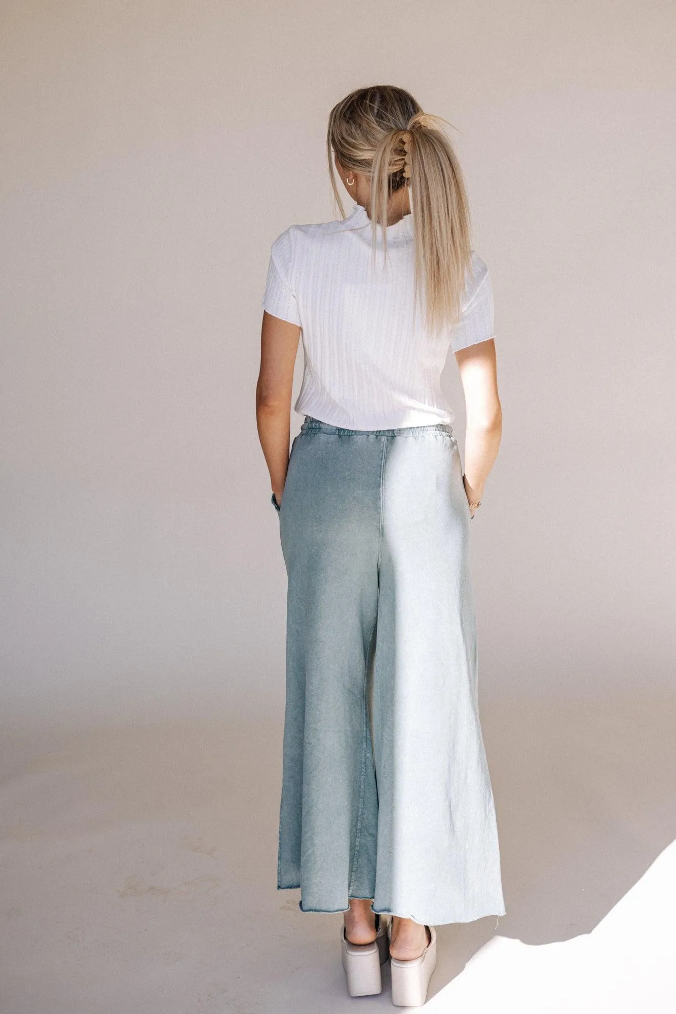 Lisa Pants in Teal Green