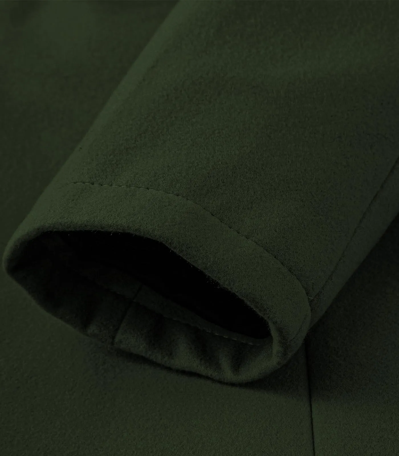 Lisskolo Men's Classic Wool Trench Overcoat Single Breasted Mid Long Wool Blend Top Pea Coats Jackets