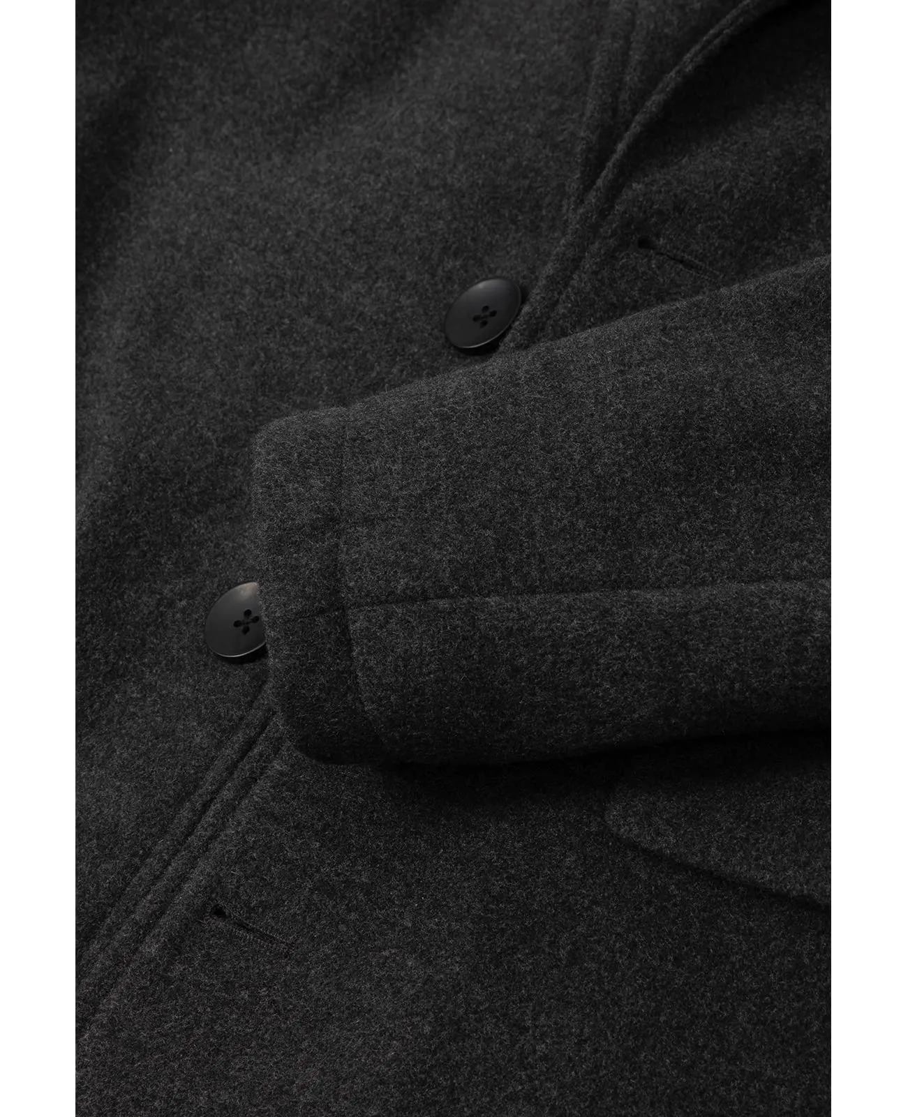 Lisskolo Men's Classic Wool Trench Overcoat Single Breasted Mid Long Wool Blend Top Pea Coats Jackets