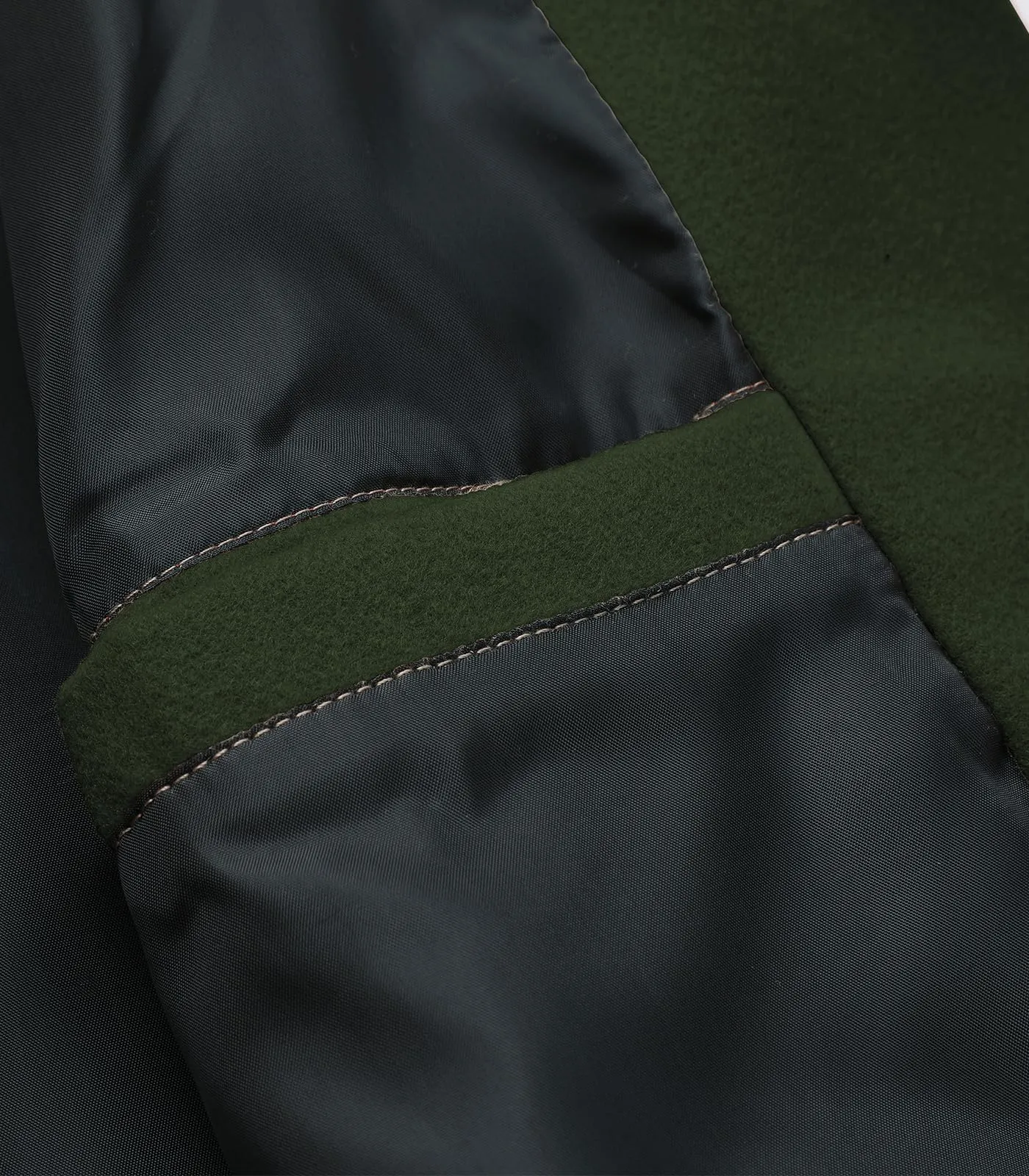 Lisskolo Men's Classic Wool Trench Overcoat Single Breasted Mid Long Wool Blend Top Pea Coats Jackets