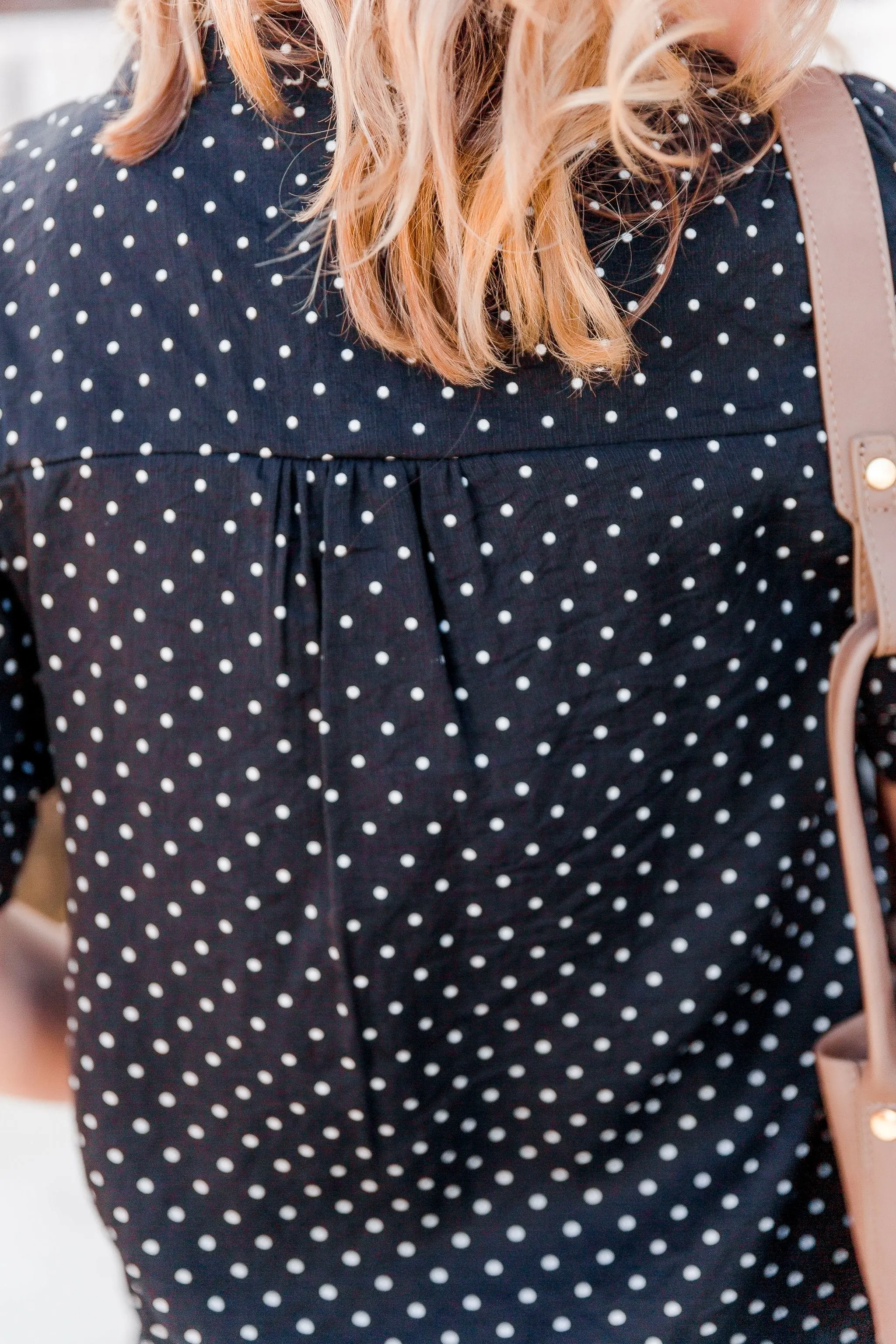 Little Charmer Polkadot Button Blouse