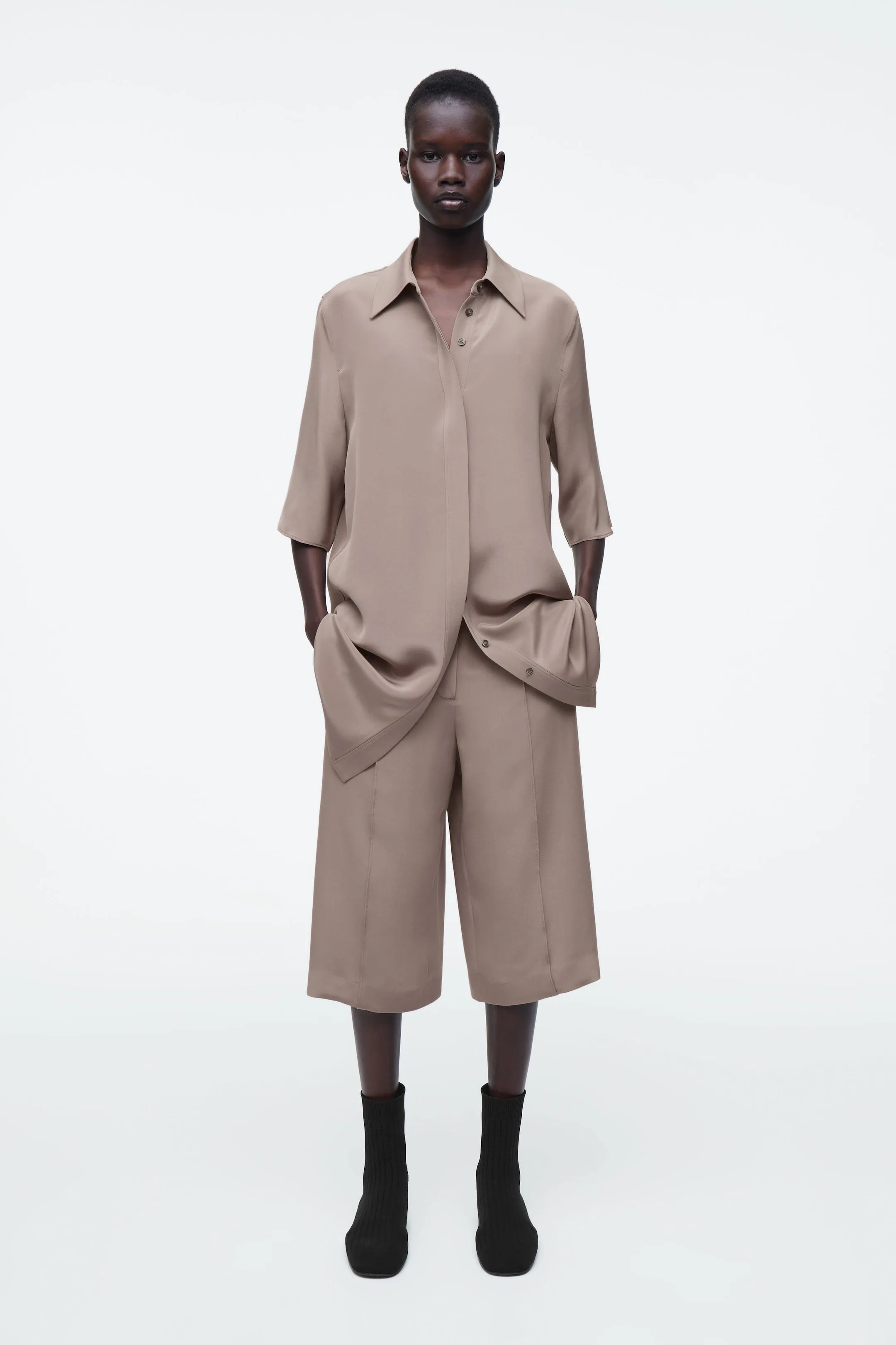 Longline Silk Shirt