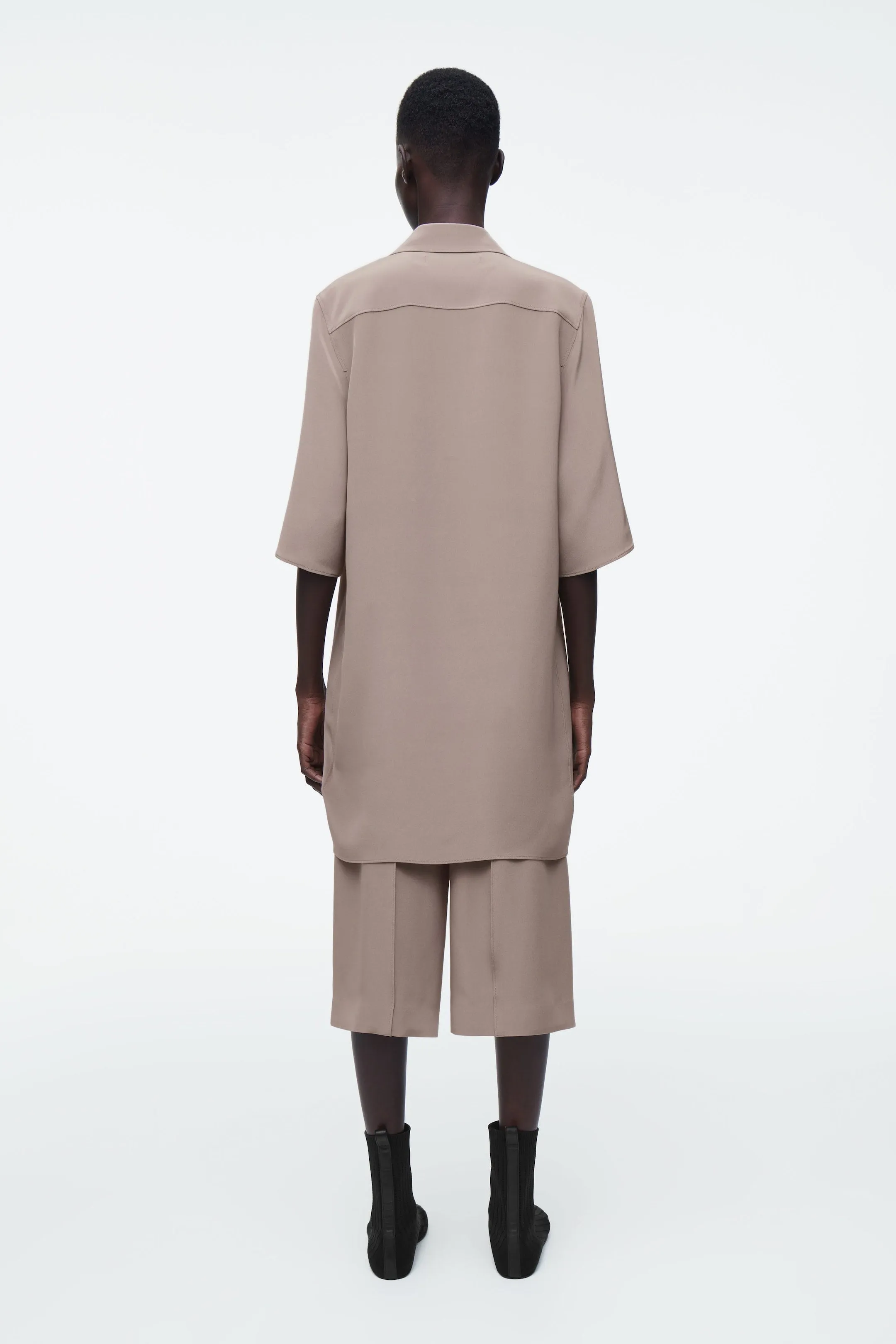 Longline Silk Shirt