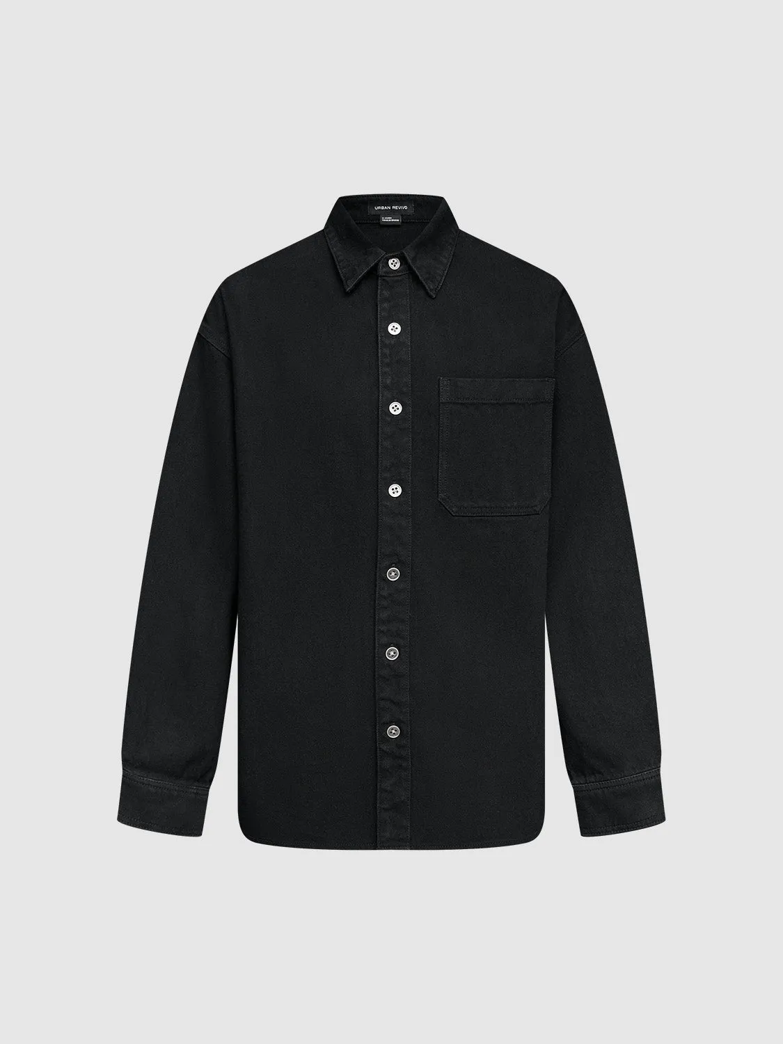 Loose Button Up Denim Shirts