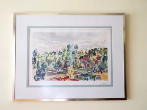Louis Neillot Signed Print ~ "Paysage D'Allier"