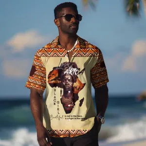 Love Africa Hawaiian Shirt - Personalized Beautiful Black Girl DT02