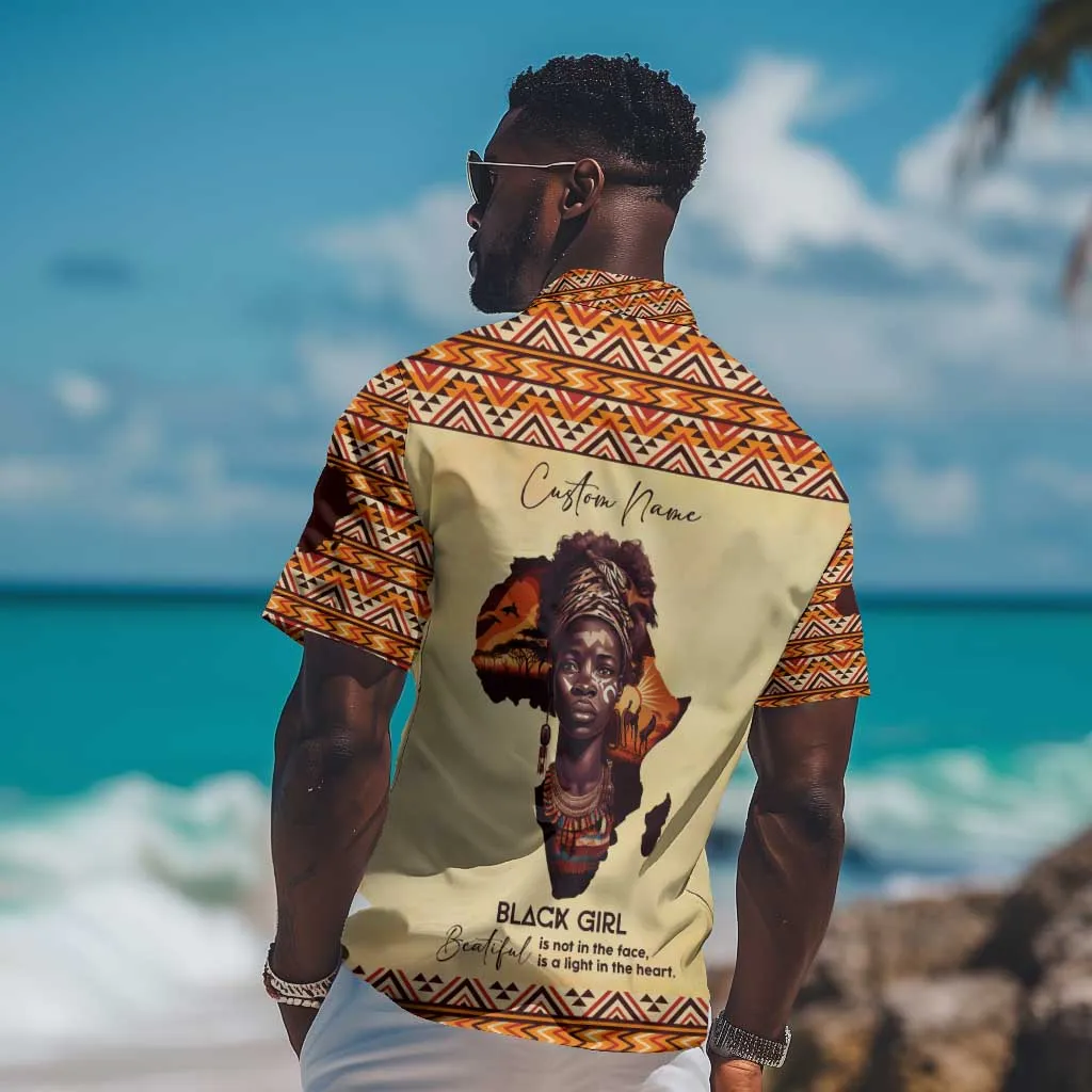 Love Africa Hawaiian Shirt - Personalized Beautiful Black Girl DT02