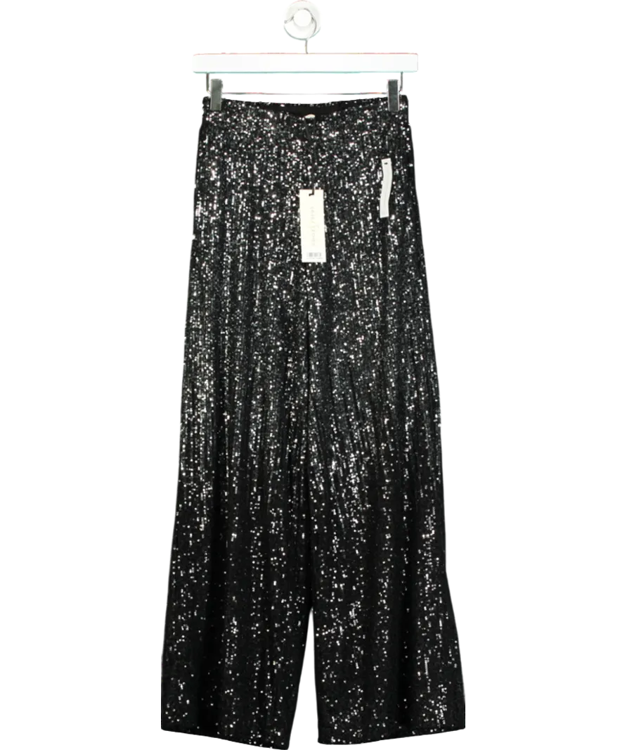 Love & Roses Green Ombre Sequin Wide Leg Trouser UK 6