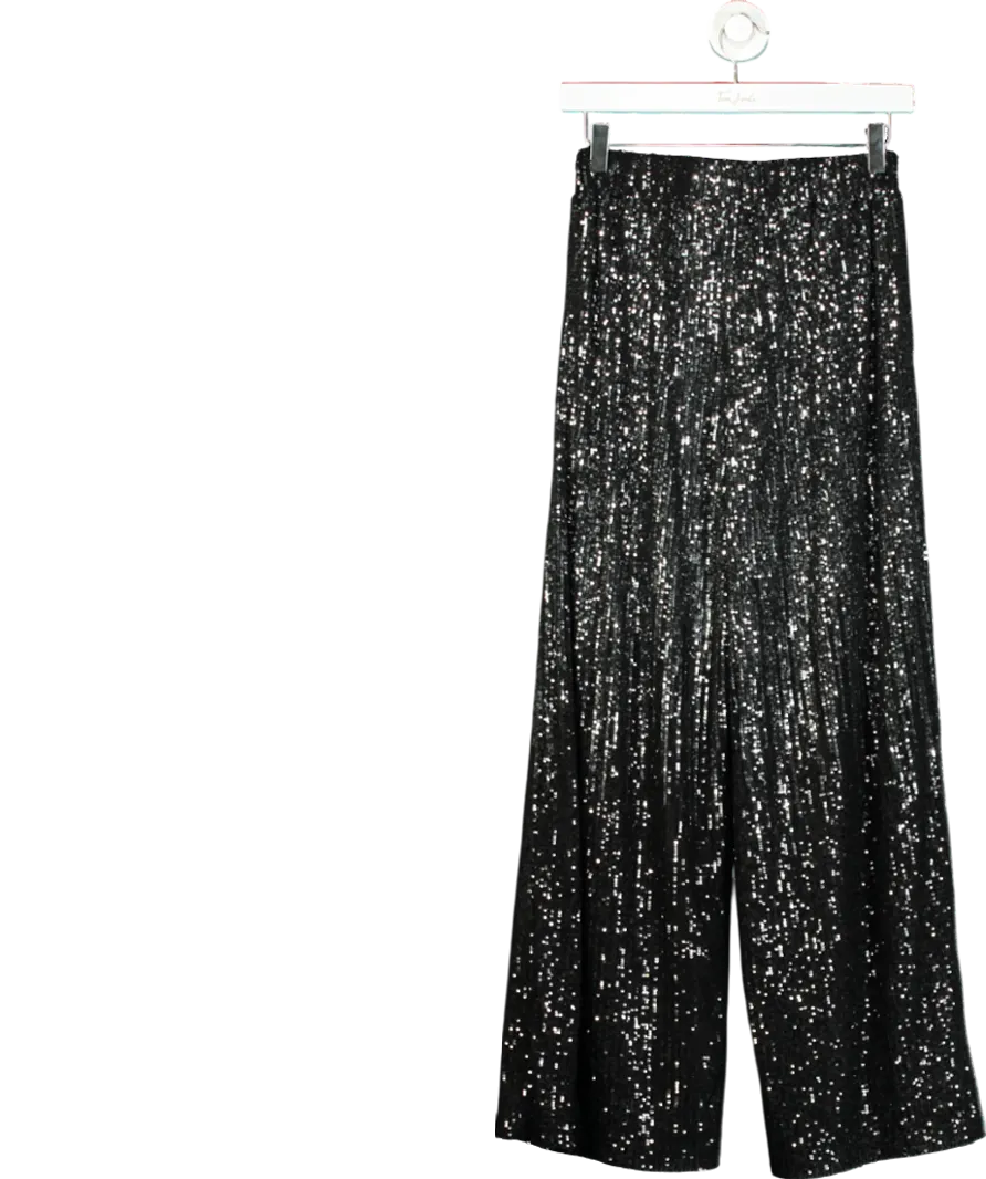 Love & Roses Green Ombre Sequin Wide Leg Trouser UK 6