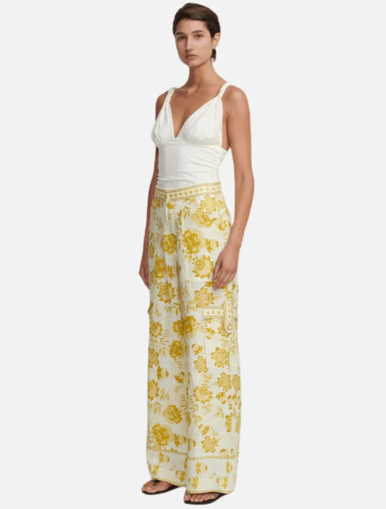 Luna Wide Leg Pant - Golden Nectar