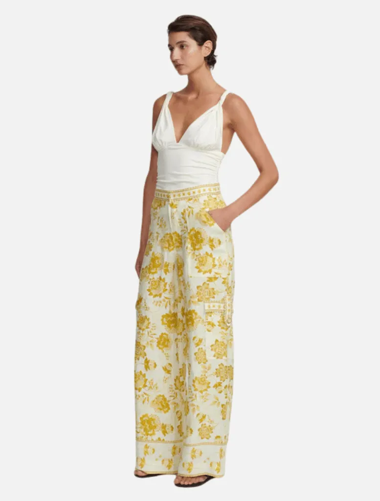Luna Wide Leg Pant - Golden Nectar