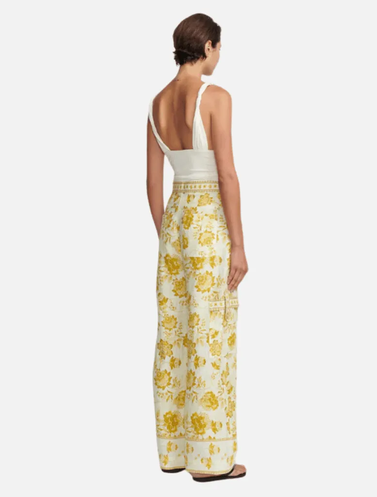 Luna Wide Leg Pant - Golden Nectar