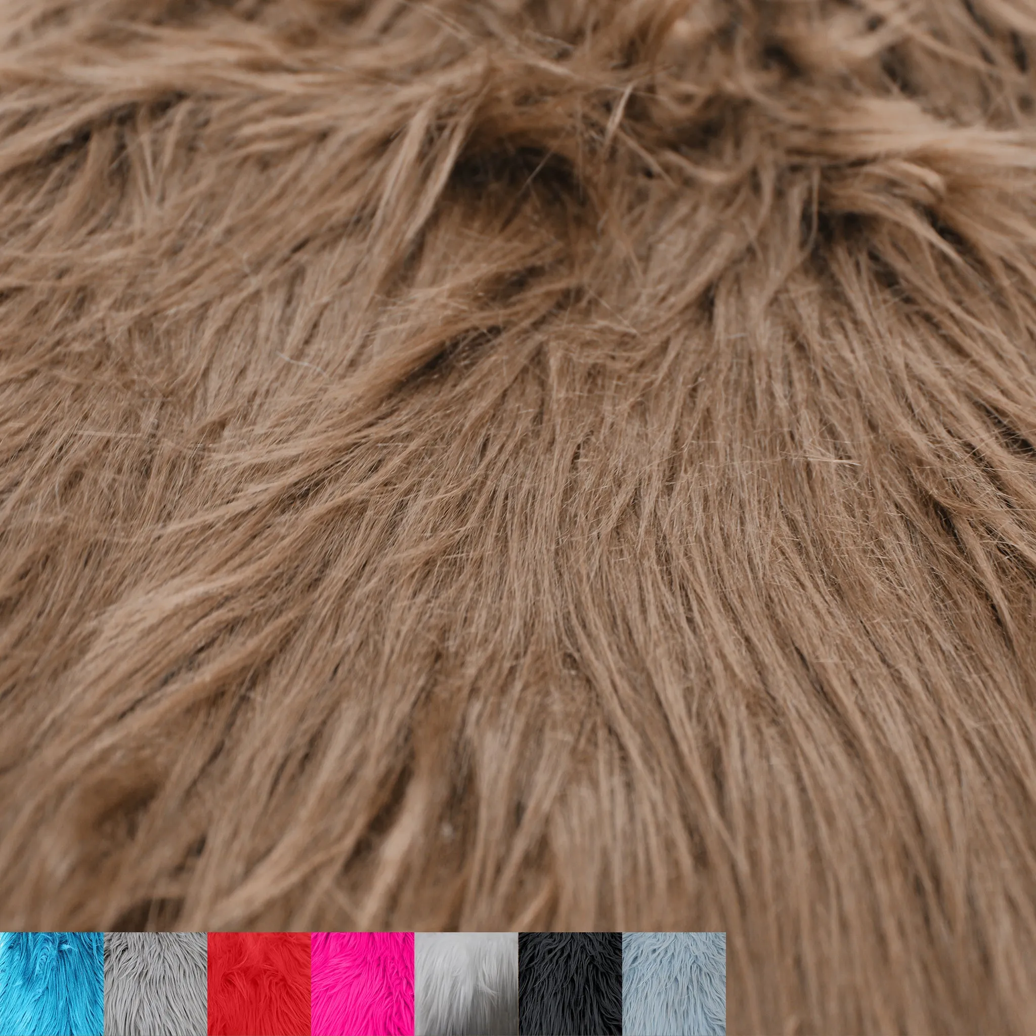 Luxury Shag Faux Fur-Christmas Fuzzy-Fabric by The Yard-Fluffy, Soft, Shaggy Mohair-for Sewing, Costumes, Plush Toys, Apparel, Decoration, Gnome Beard Miniature- (SKU-5002)