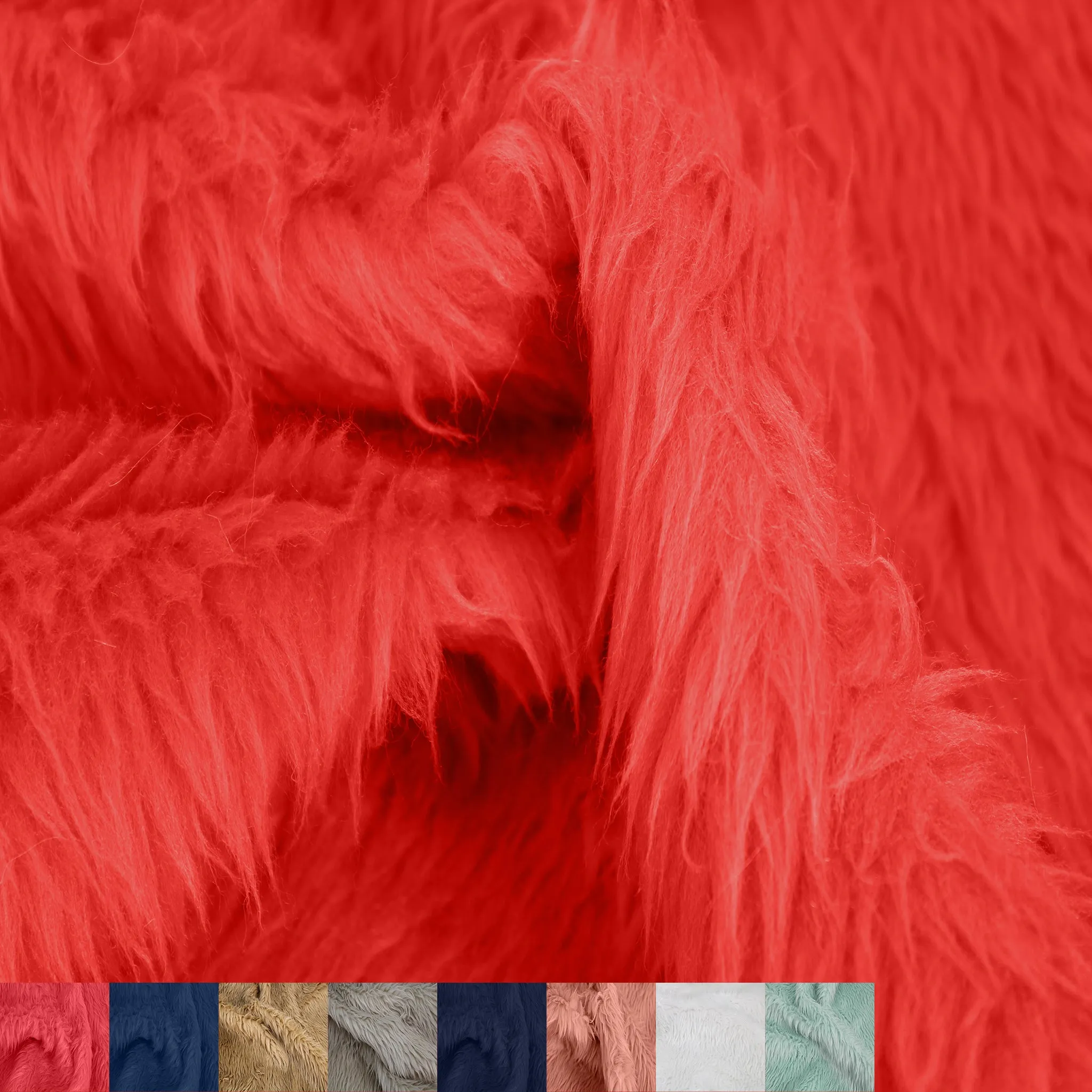 Luxury Shag Faux Fur-Fabric by The Yard-Soft, Shaggy Mohair for Sewing, Costumes, Rugs, Apparel, Decorations, Sofa Covers, Upholstery, Home and DIY Projects- (SKU-5009)