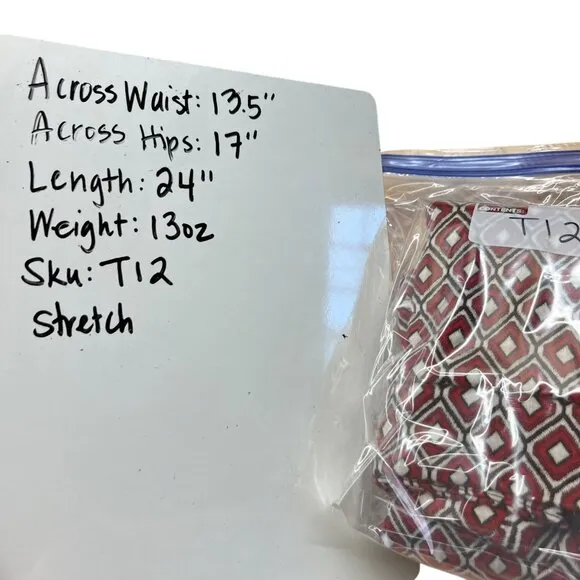Maeve By Anthropologie Red Diamond Pattern Wrap Pencil Skirt Size XS