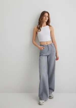 Malibu Light Smoke College Jean Pants