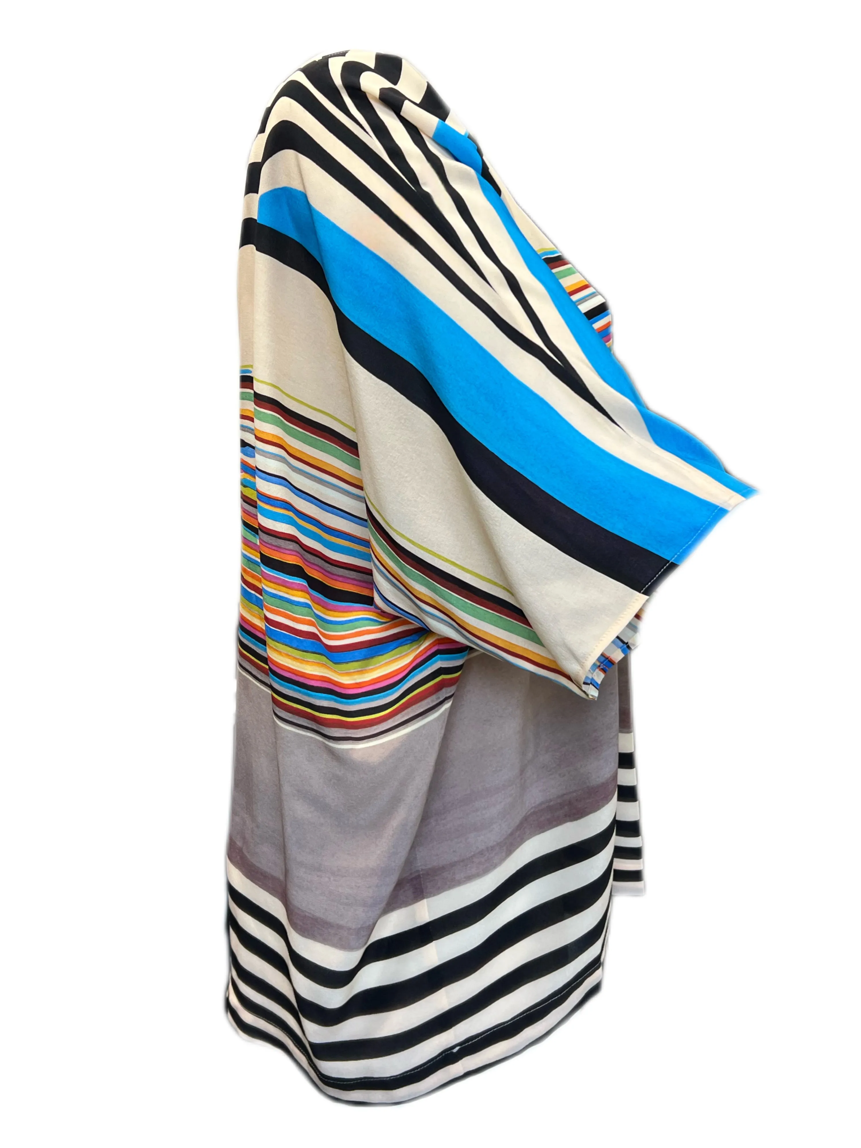 Marina Rinaldi Women's Multicolored Bastione Silk Blouse Size 16W/25 NWT