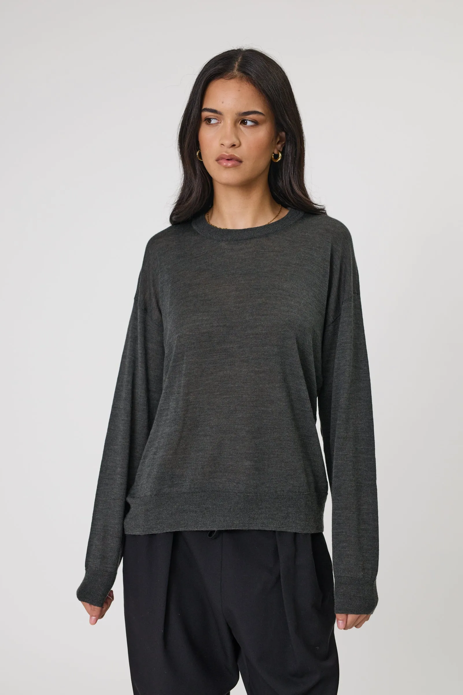 Marlow Alto Merino V-Neck - Moss