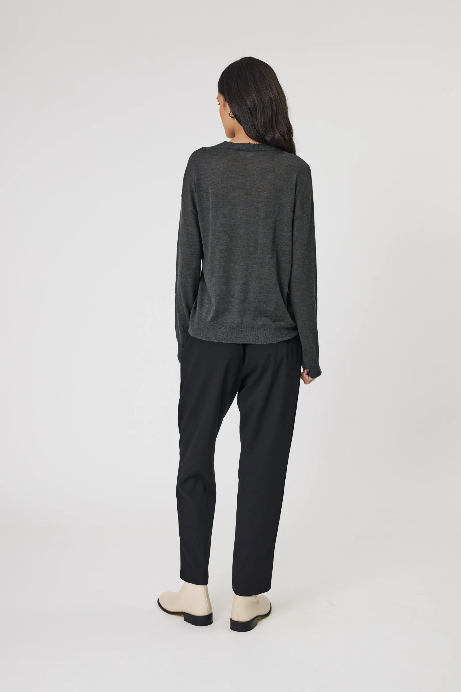 Marlow Alto Merino V-Neck - Moss