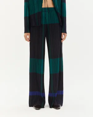 Maro Pleated Pants Blue Rochester