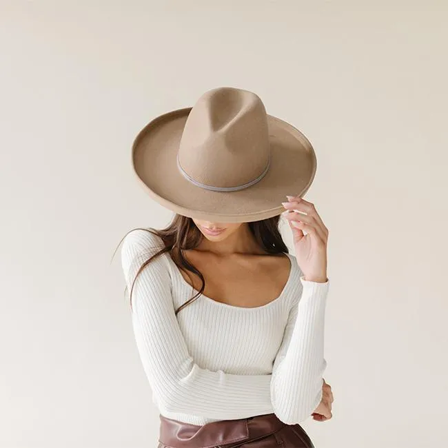 Maude Pencil Brim - Tan BLEMISHED